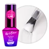 Kép 2/7 - MollyLac Rubber Base 2w1 Up&Colour Alabaster HEMA/Di-HEMA Free 10g nr1 