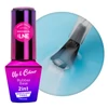 Kép 2/6 - MollyLac Rubber Base 2w1 Up&Colour Blue Silk HEMA/Di-HEMA Free 10g nr9