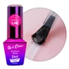 Kép 2/6 - MollyLac Rubber Base 2w1 Up&Colour Peach Glass HEMA/Di-HEMA Free 10g nr6