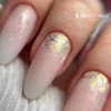 Kép 7/11 - Perfect Nails Light Flakes Körömdíszítő Pehely - Gold Quartz