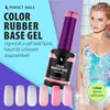 Kép 4/4 - Perfect Nails Color Rubber Base Gel - Színezett Alapzselé 4ml - Glitter Rose