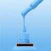 Kép 3/5 - Allure 102 Curious Blue prémium türkizkék gél lakk 10ml (Tropical Paradise)