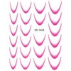 Kép 1/3 - Pearl nails Segédvonalas francia körömmatrica - Rózsaszín