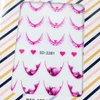 Kép 3/3 - Pearl nails Segédvonalas francia körömmatrica - Rózsaszín / Szívek
