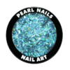 Kép 1/2 - Pearl Holo Flitters Turquoise - díszítő pehely