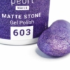 Kép 3/4 - Pearl Matte Stone 603 gél lakk - lila "Ametiszt"