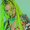 Kép 2/7 - Afro szintetikus 100% kanekalon haj 120g - neon zöld