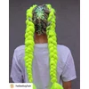 Kép 3/7 - Afro szintetikus 100% kanekalon haj 120g - neon zöld