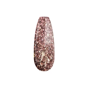 Diamond Nails Gél Lakk - 4 ml DN060 - RoseGold (nagy csillámos) - Új ecsettel!