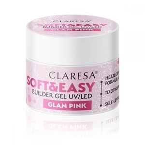 Claresa építőzselé Soft&Easy glam pink 90g