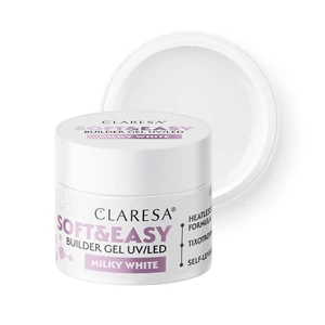 Claresa építőzselé Soft&Easy Milky White 90g