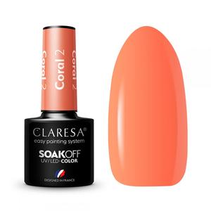 Claresa Coral 2 gél lakk 5g
