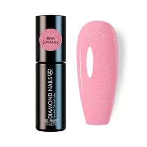 Diamond Nails Rubber Base gél pink shimmer 7 ml Hema mentes