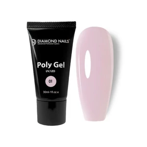 Diamond Nails Poly Gel 01 MILKY PINK 30ml HEMA- és TPO-mentes