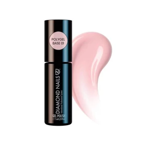 Diamond Nails PolyGel Base ( Világos rózsaszín) 01 - 7ml - Hema mentes
