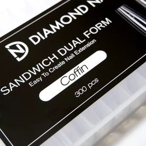 Diamond Nails Reverse Tip  Sandwich Dual Form Reverse Tip balerina forma