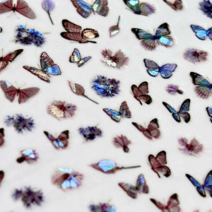 Diamond Nails Körömmatrica - DP159 Hologrammos pillangók