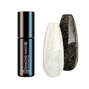 Diamond Nails FM#2 Fixálásmentes fedő Géllakk - 7ml - Gold Shimmer Top