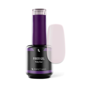Perfect Nails Fiber Vitamin Gel - Üvegszálas Alapzselé 15ml - Pinky Clear - Rózsaszín