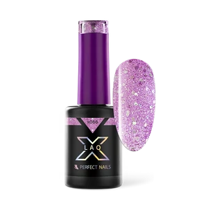 Perfect Nails LacGel LaQ X Gél Lakk 8ml - Purple X066 - Sparkle