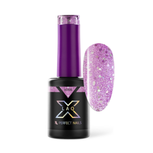 Perfect Nails LacGel LaQ X Gél Lakk 8ml - Purple X066 - Sparkle