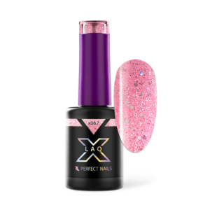 Perfect Nails LacGel LaQ X Gél Lakk 8ml - Pink X067 - Sparkle