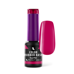 Perfect Nails  Color Rubber Base Gel - Színezett Alapzselé 4ml - Royal Pink