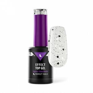 Perfect Nails Flakes Effect Fényzselé - Square Flakes Matt 8ml