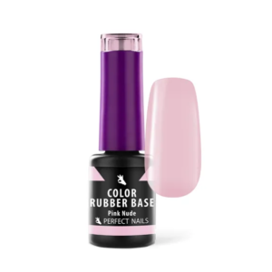 Perfect Nails Color Rubber Base Gel - Színezett Alapzselé 4ml - Pink Nude