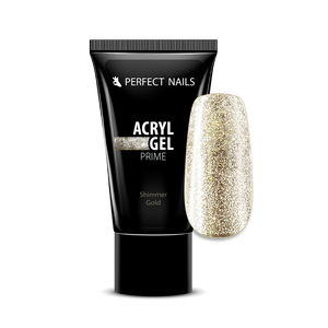 Perfect Nails Csillámos AcrylGel Prime - Tubusos Akril Gél 15g - Shimmer gold