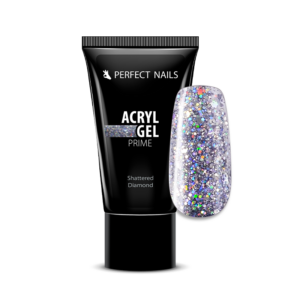 Perfect Nails Csillámos AcrylGel Prime - Tubusos Akril Gél 15g - Shattered dimond