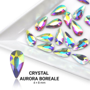 Formakő csepp alakú - 4x8mm - Crystal AB