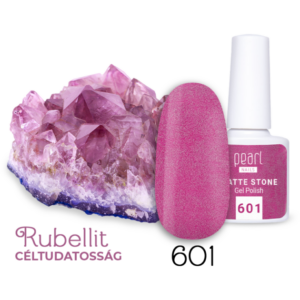 Pearl Matte Stone 601 gél lakk - pink "Rubellit"