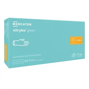 Nitrylex® Green XS púdermentes nitril kesztyű 100db