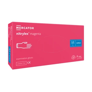 Nitrylex® magenta M púdermentes nitril kesztyű