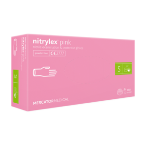 Nitrylex® pink S púdermentes nitril kesztyű