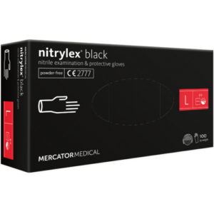 Nitrylex® black L púdermentes nitril kesztyű