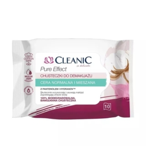 Cleanic Pure Effect Sminkeltávolító törlőkendő normál és kombinált bőrre