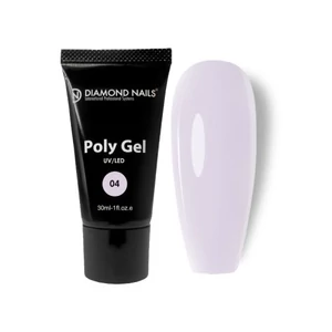  Diamond Nails Poly gel 04 Milky Violet 30ml HEMA- és TPO-mentes