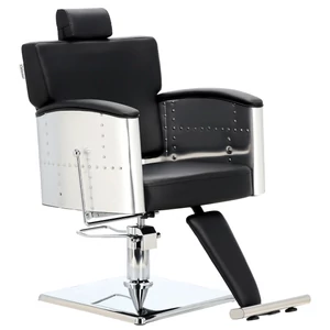 Sawage Modus fodrászszék fekete-fehér 