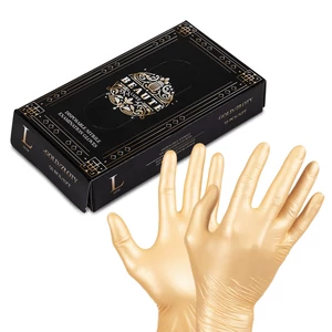 Beaute Luxe  Nitril kesztyű L 50db arany