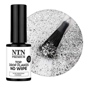 NTN Top Silver drop flakes  top gel fényzselé - 7g