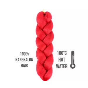 Afro szintetikus 100% kanekalon haj 85g Red