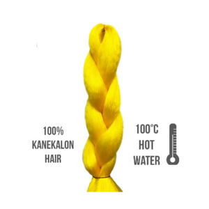 Afro szintetikus 100% kanekalon haj 85gr - yellow