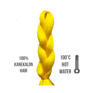 Afro szintetikus 100% kanekalon haj 85gr - yellow