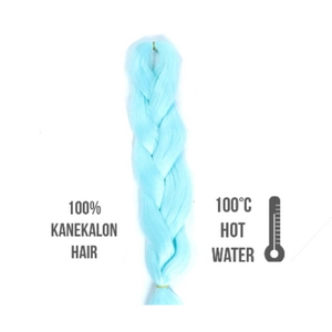 Afro szintetikus 100% kanekalon haj 85gr - light blue