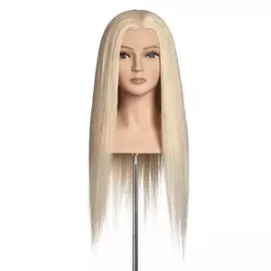 L'Image Milena modellező babafej 60cm kerevert világos szőke hajjal