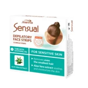 Joanna Sensual Szőrtelenítő gyantacsík arcra aloe vera kivonattal 6×2 db