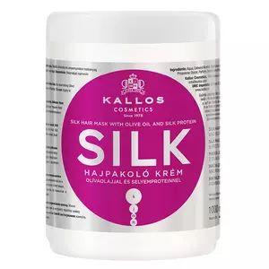 Kallos KJMN Silk hajpakolás olívaolajjal és selyemproteinnel száraz élettelen hajra1000ml