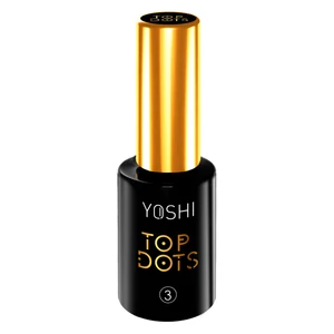 Yoshi UV Hybrid Top Dots No.3. 10ml - fekete-fehér részecske effekt Yoshi UV Hybrid Top Dots No.3. 10ml - fekete-fehér részecske effekt